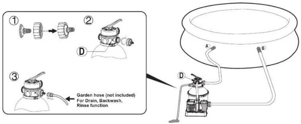 BESTWAY Flowclear 58400 - Connect to the pool - 8