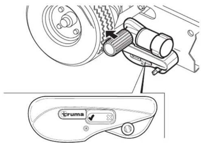 TRUMA Mover smart M - Verletzungsgefahr durch falsche Anwendung des Anschwenkhebels - 3