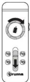 TRUMA Mover XT L - Bouton rotatif et curseur - 3