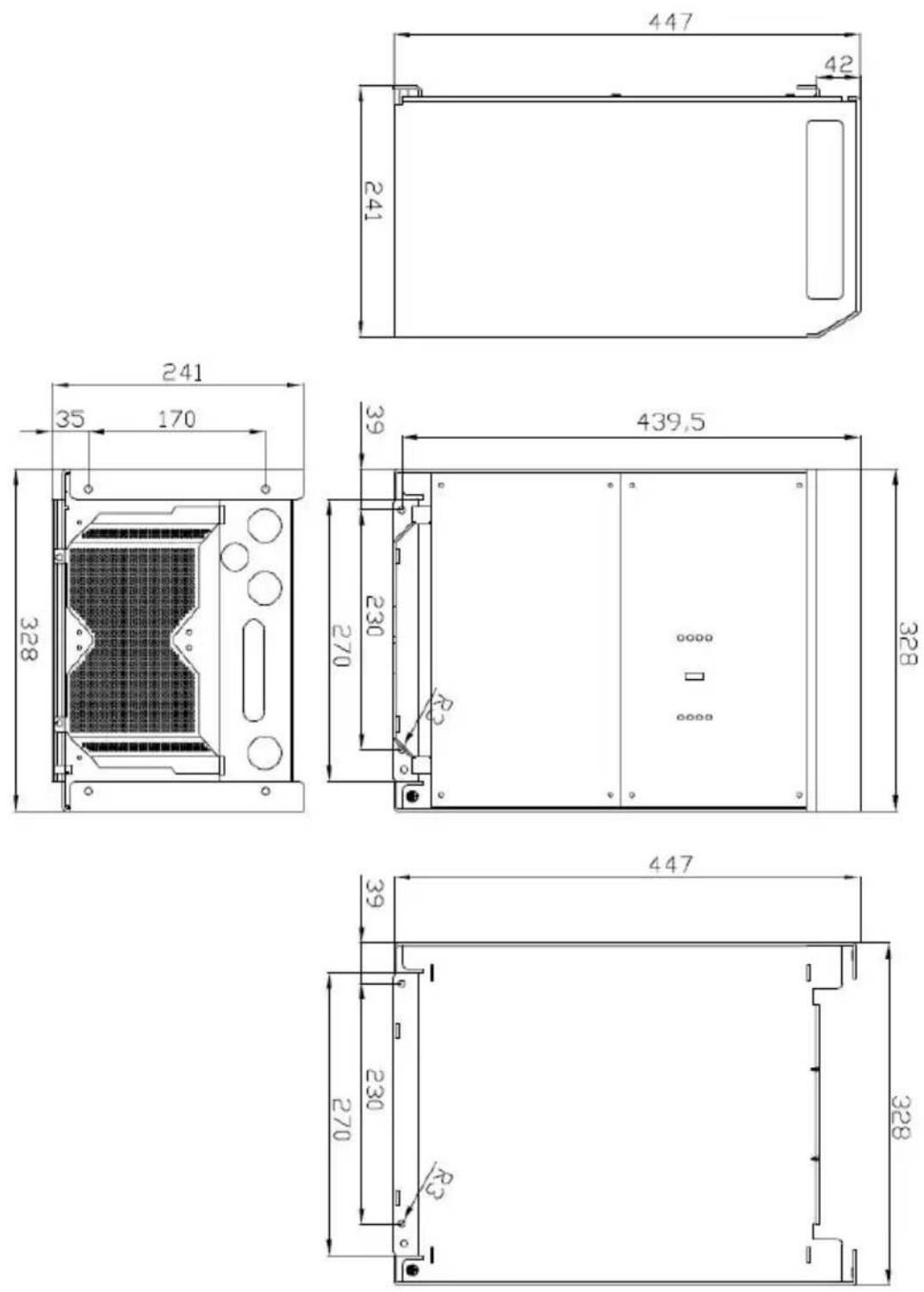 VICTRON ENERGY Phoenix Inverter 123000 230V - Dimensions 3k cabinet - 5