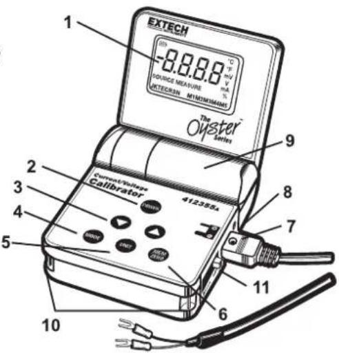 Extech 412355A - Composants de l'appareil - 1