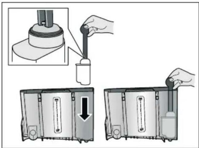 SIEMENS EQ.9 plus connect s700 - Wasserfilter einsetzen oder erneern - 1