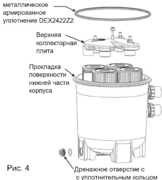 HAYWARD Swimclear C4030EURO - ИНСТРУКЦИЯ ПО ДЕМОНТАЖУ ФИЛЬТРА - 1