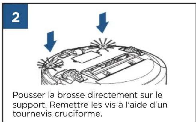 BISSELL EV675 - Remplacer les brosses de nettoyage latéral - 2
