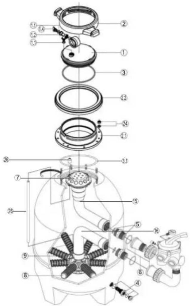 HAYWARD S310SLBTL - FILTER (FILTER) - 1