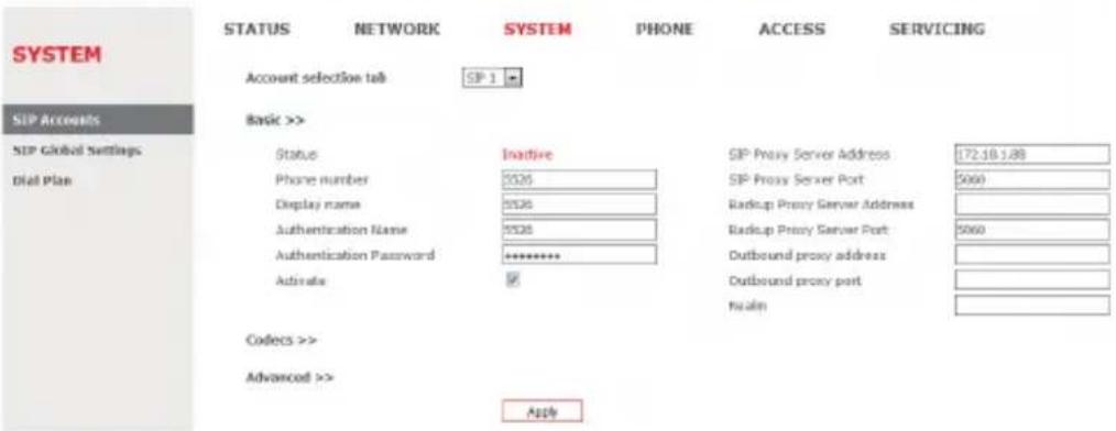 ALCATEL SD602 - SIP account/ Création compte SIP/ SIP-Konto/ Crear cuenta SIP - 1