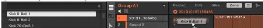 NATIVE INSTRUMENTS Maschine Mk3 - Remplacer le sample d'une zone existante - 1
