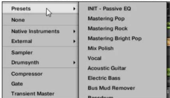 NATIVE INSTRUMENTS Maschine Mk3 - Accéder aux autres préréglages vst/au - 1