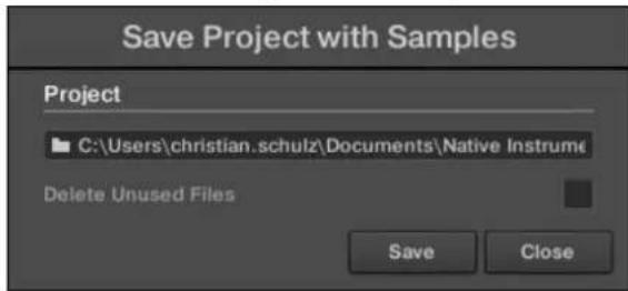 NATIVE INSTRUMENTS Maschine Mk3 - Sauvegarder un projet avec ses samples - 2