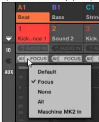 NATIVE INSTRUMENTS Maschine Mk3 - Configurer les entrées de notes MIDI pour les sounds et les groups en affichage mix - 6