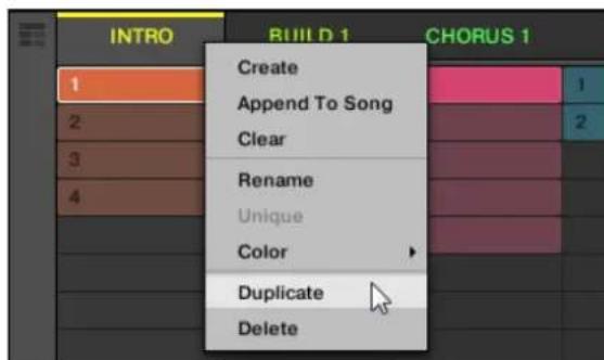 NATIVE INSTRUMENTS Maschine Mk3 - Dupliquer une scène dans le logiciel - 1