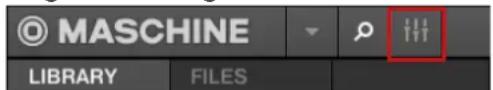 NATIVE INSTRUMENTS Maschine Mk3 - Configurer les entrées externes des sounds en affichage mix - 1