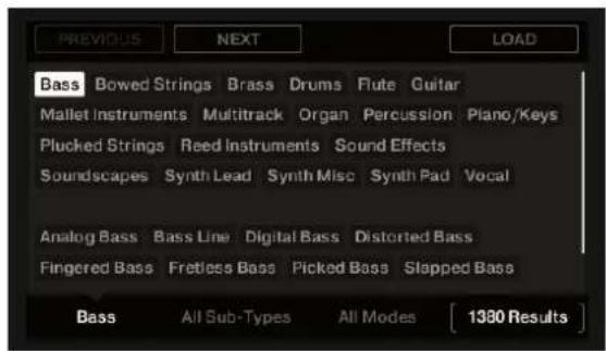 NATIVE INSTRUMENTS Maschine Mk3 - Tags en surimpression pour les types, sous-types et modes - 1