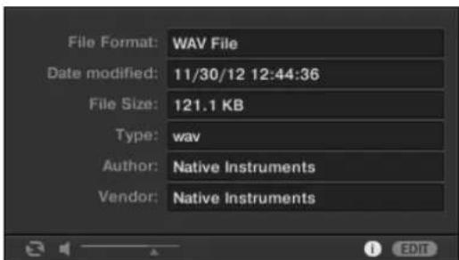 NATIVE INSTRUMENTS Maschine Mk3 - Afficher les informations des fichiers - 2