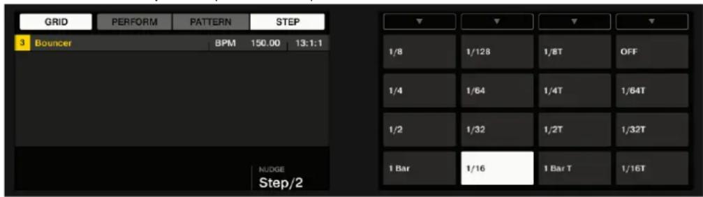 NATIVE INSTRUMENTS Maschine Mk3 - Activer/désactiver et régler la step grid - 1