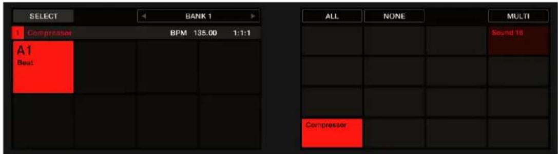 NATIVE INSTRUMENTS Maschine Mk3 - Configurer un sound en effet send depuis le contrôleur - 1