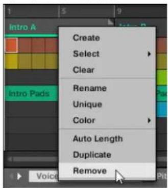 NATIVE INSTRUMENTS Maschine Mk3 - Retirer des sections - 1