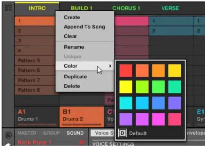 NATIVE INSTRUMENTS Maschine Studio - Changer la couleur d'une scène - 1