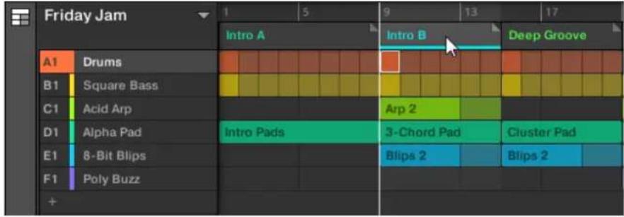 NATIVE INSTRUMENTS Maschine Studio - Assigner une scène à une section - 2
