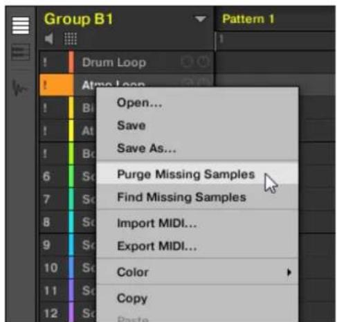 NATIVE INSTRUMENTS Maschine Studio - Retrouver ou purger les samples manquants ultérieurement - 1