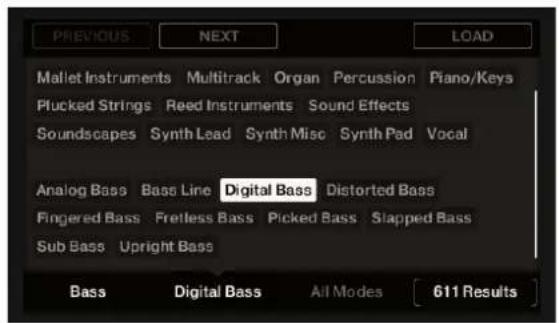 NATIVE INSTRUMENTS Maschine Studio - Tags en surimpression pour les types, sous-types et modes - 2