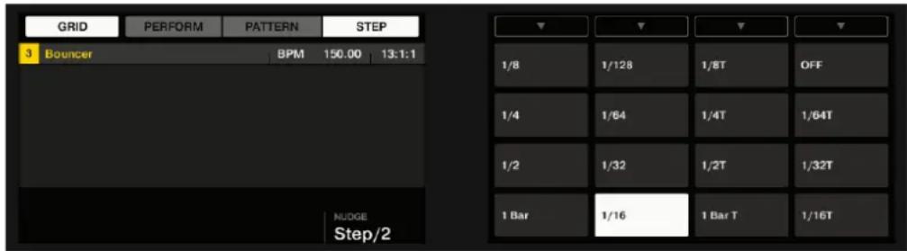 NATIVE INSTRUMENTS Maschine Studio - Activé/désactiver et régler la step grid - 1