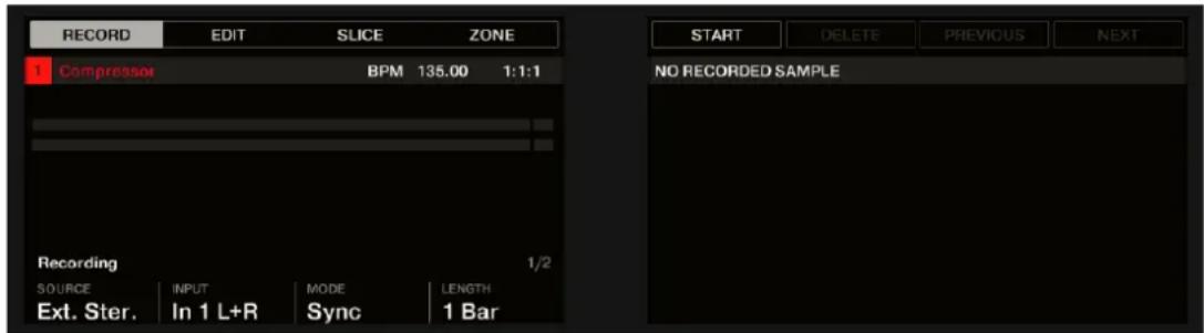 NATIVE INSTRUMENTS Maschine Studio - Passer le contrôle en mode sampling - 1