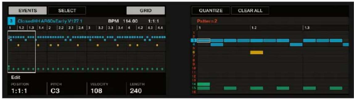 NATIVE INSTRUMENTS Maschine Studio - Éditer des events et des notes à l'aide du mode event edit - 1