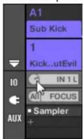 NATIVE INSTRUMENTS Maschine Studio - Configurer les entrées externes des sounds en affichage mix - 5