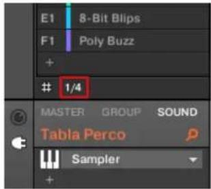 NATIVE INSTRUMENTS Maschine Studio - Régler l'arrange grid - 1