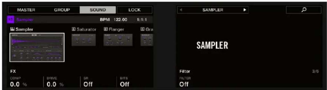 NATIVE INSTRUMENTS Maschine Studio - Page 3: fx/filter - 1