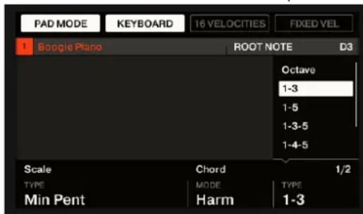 NATIVE INSTRUMENTS Maschine Studio - Choisir une gamme et créer des accords - 3