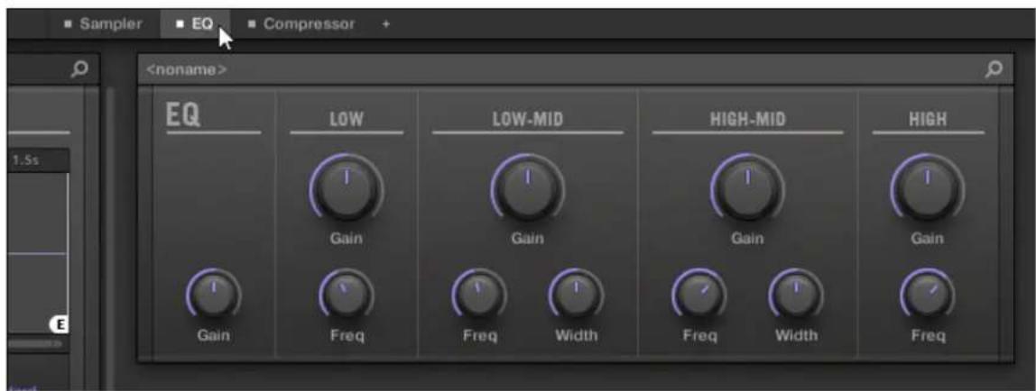 NATIVE INSTRUMENTS Maschine Studio - Naviguer au sein du plug-in strip - 1