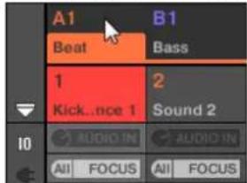 NATIVE INSTRUMENTS Maschine Studio - Configurer les entrées externes des sounds en affichage mix - 4