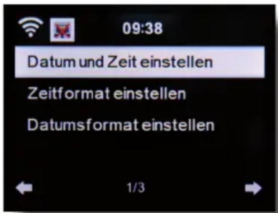 Telestar DABMAN i450 CD - Date & time - 1