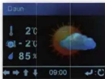 Telestar DABMAN i450 CD - Weather information - 1