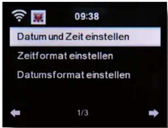 Telestar DABMAN i450 CD - Datum & Zeit - 1