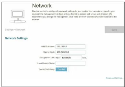 D-LINK Eagle Pro AI R32 - Paramètres réseau - 1