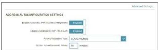 D-LINK Eagle Pro AI R32 - Paramètres avancés... paramètres de configuration automatique de l'adresse - 2