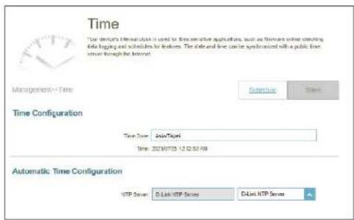 D-LINK Eagle Pro AI R32 - Configuration de l'heure - 1