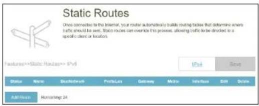 D-LINK Eagle Pro AI R32 - Routes statiques - IPV6 - 1