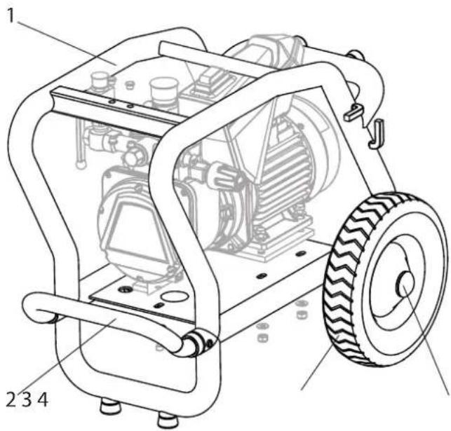 WAGNER Super Finish 23 CR - LISTE DE PIÈCES DE RECHANGE DU CHARIOT - 1