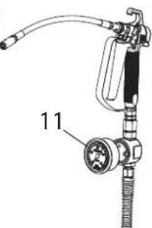 WAGNER Super Finish 23 CR - HOCHDRUCKSCHLAUCH UND MANOMETER - 3