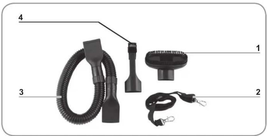 Cleanmaxx 01375 - Toebehorenoverzicht - 1