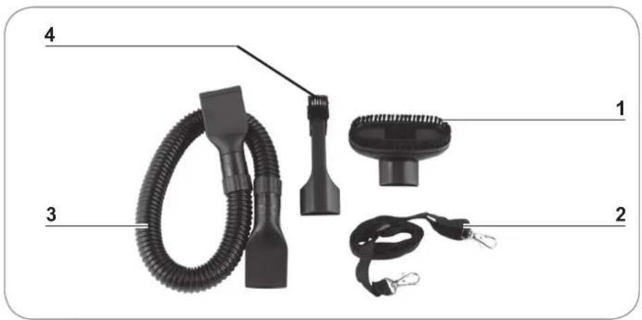 Cleanmaxx 01375 - Aperçu des accessoires - 1