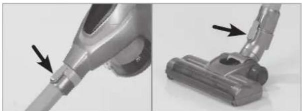 Cleanmaxx 09107 - Turbomondstuk en verlangbuis bevestigen/verwijderen - 2