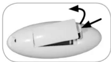 VitalMaxx 07125 - Inserting Batteries into the Remote Control - 1