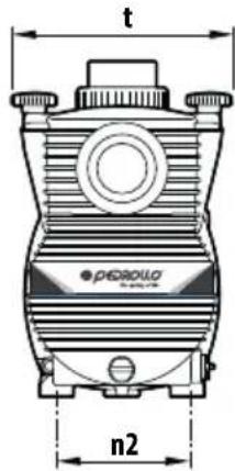 Pedrollo Magnifica - ABMESSAGENGEN, ABSTÄNDE UND BEFESTIGUNGSLOCHER - 2