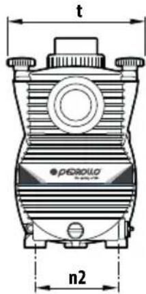 Pedrollo Magnifica - DIMENSIONES, DISTANCIA ENTRE EJES Y ORIFICIOS DE FIJACION - 2