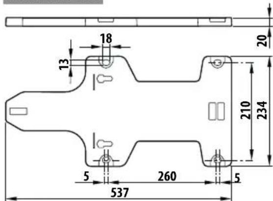 Pedrollo Magnifica - DIMENSIONES, DISTANCIA ENTRE EJES Y ORIFICIOS DE FIJACION - 3